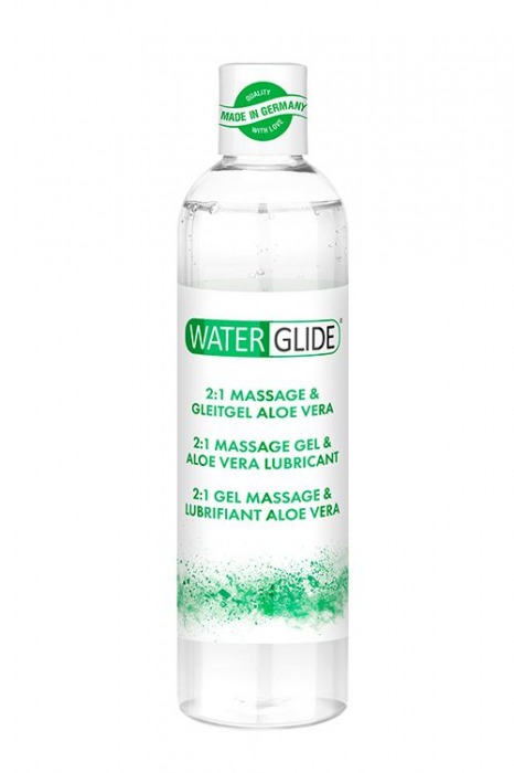 Гель-смазка 2-в-1 MASSAGE   LUBRICANT ALOE VERA - 300 мл. - Waterglide - купить с доставкой в Петропавловске-Камчатском