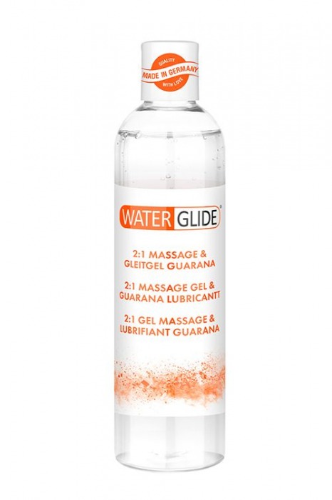 Гель-смазка 2-в-1 MASSAGE   LUBRICANT GUARANA - 300 мл. - Waterglide - купить с доставкой в Петропавловске-Камчатском