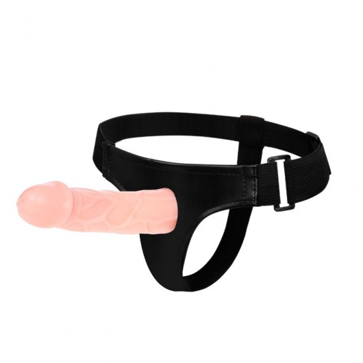 Телесный фаллоимитатор на трусиках Jessica Strap-On - 15,5 см. - Baile - купить с доставкой в Петропавловске-Камчатском