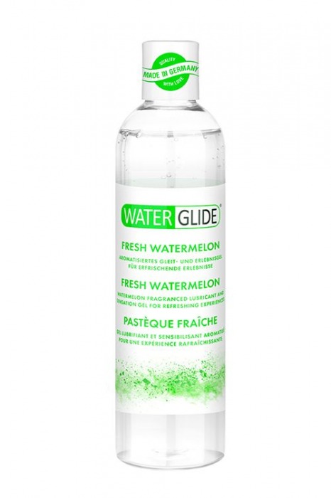 Лубрикант на водной основе с ароматом арбуза WATERGLIDE FRESH WATERMELON - 300 мл. - Waterglide - купить с доставкой в Петропавловске-Камчатском