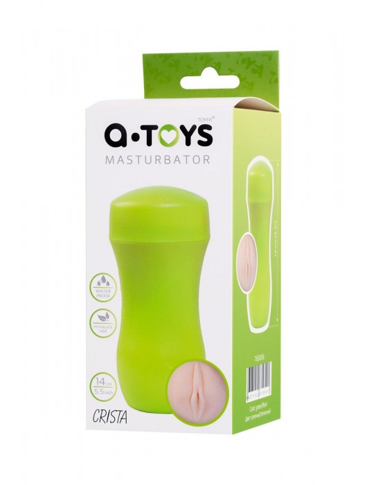 Мастурбатор-вагина A-Toys в зеленой колбе - A-toys - в Петропавловске-Камчатском купить с доставкой