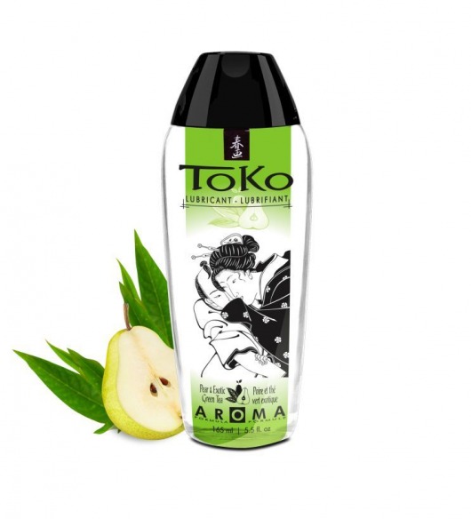 Интимный гель TOKO Pear   Exotic Green Tea с ароматом груши и зеленого чая - 165 мл. - Shunga - купить с доставкой в Петропавловске-Камчатском