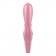 Розовый вибратор-кролик Hug Me - 21,2 см. - Satisfyer