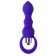 Фиолетовая анальная вибровтулка Curvy - 14 см. - ToyFa