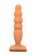 Телесный анальный стимулятор Large Bubble Plug - 14,5 см. - Lola Games
