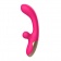 Розовый изогнутый вибратор-кролик - 21,2 см. - I-MOON купить в Петропавловске-Камчатском с доставкой в Orgasmix.ru Розовый изогнутый вибратор-кролик - 21,2 см. - I-MOON