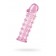 Гелевая розовая насадка на фаллос с шипами - 12 см. - Toyfa Basic - в Петропавловске-Камчатском купить с доставкой