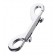 Серебристый двухсторонний карабин TOYFA Metal - ToyFa - купить с доставкой в Петропавловске-Камчатском